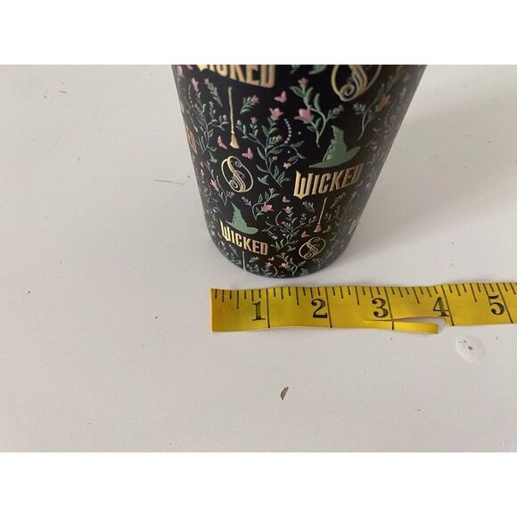 Universal Studios WICKED Elphaba Witch Hat Metal Tumbler With Straw NEW - Picture 14 of 16